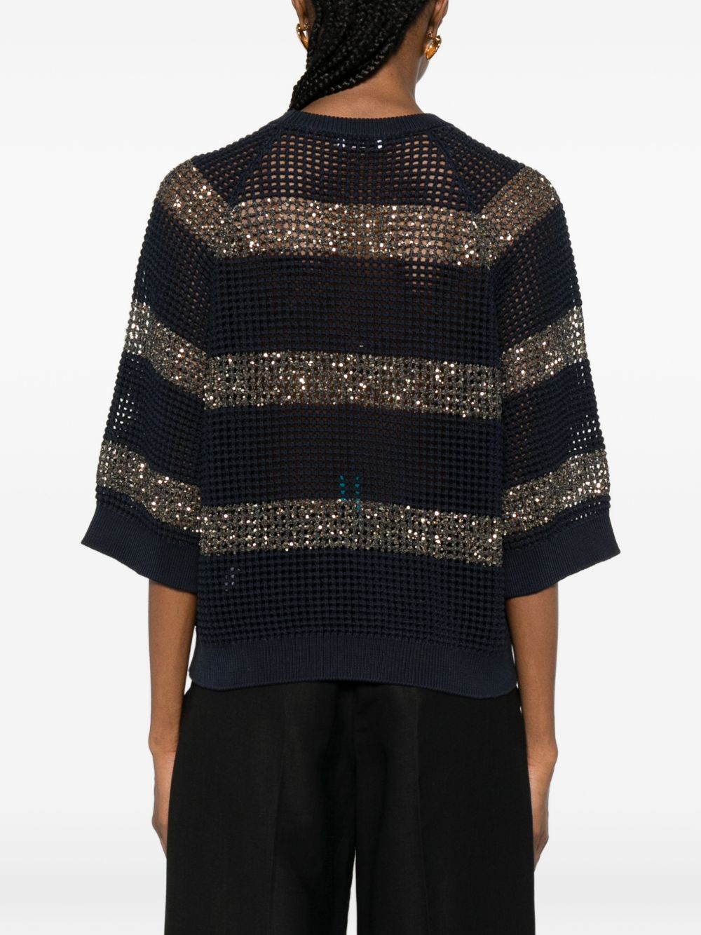 Brunello Cucinelli Sweaters - Blue and green | 413e6e75d64a2c0b016a019559961cae7bffd421