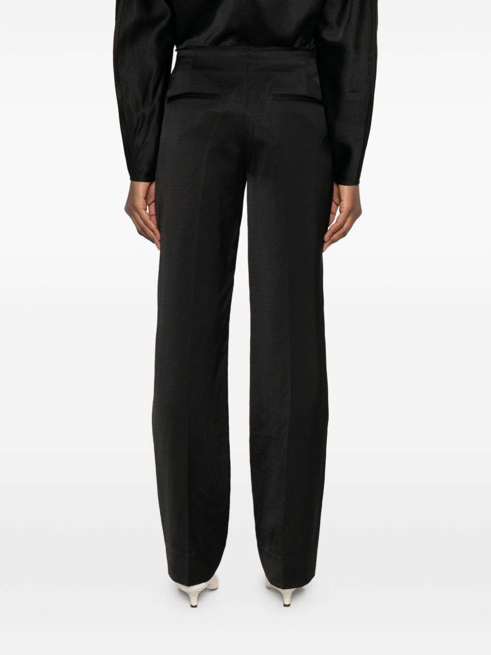 Toteme Main Trousers - Neri e Grigi | eeb54acc4128f0ae745cc255575c8606cdf9d7ab