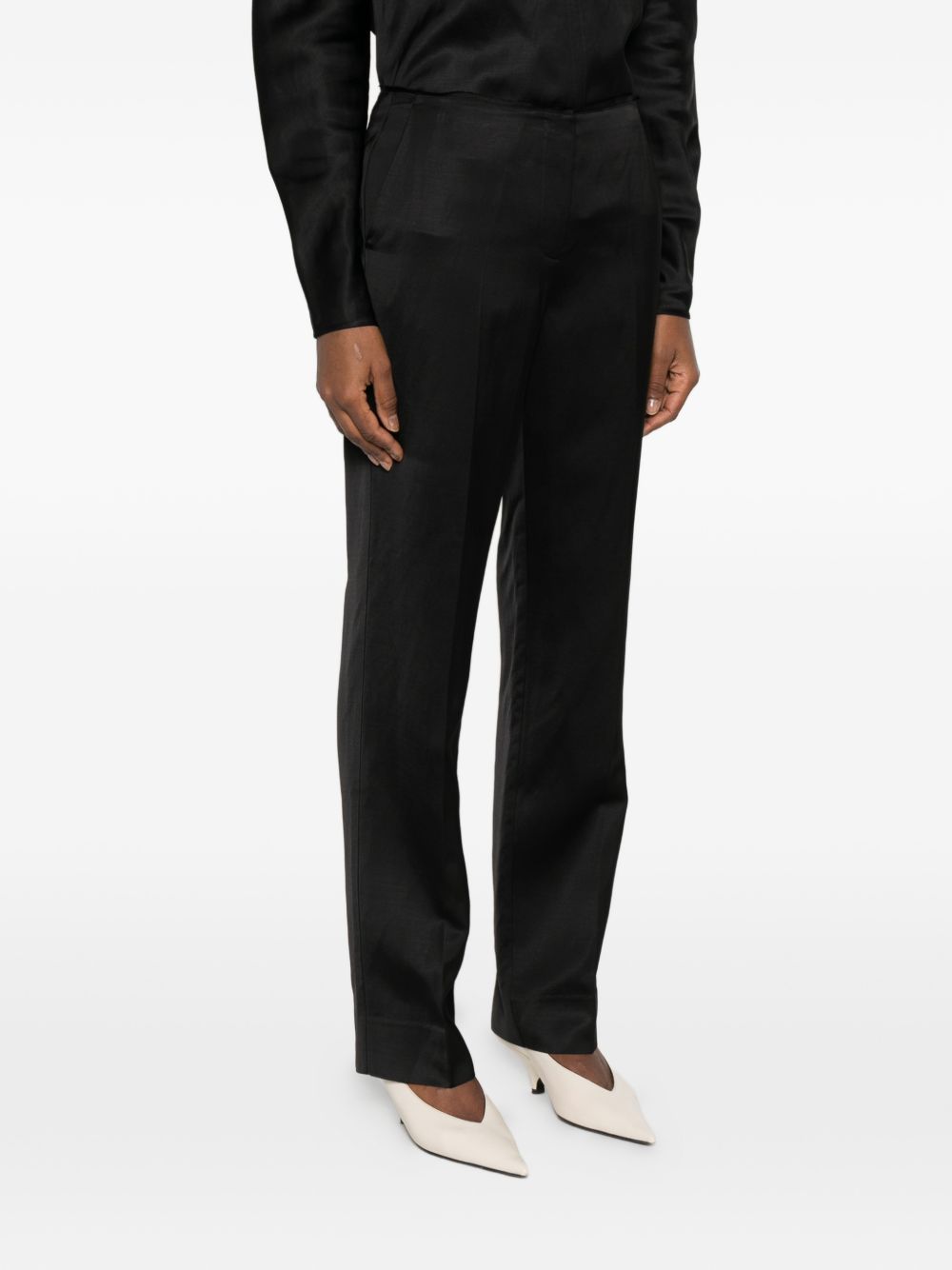 Toteme Main Trousers - Neri e Grigi | 8fc7ccf002386a614d64b2bb99fb8a3f0f39ca8b