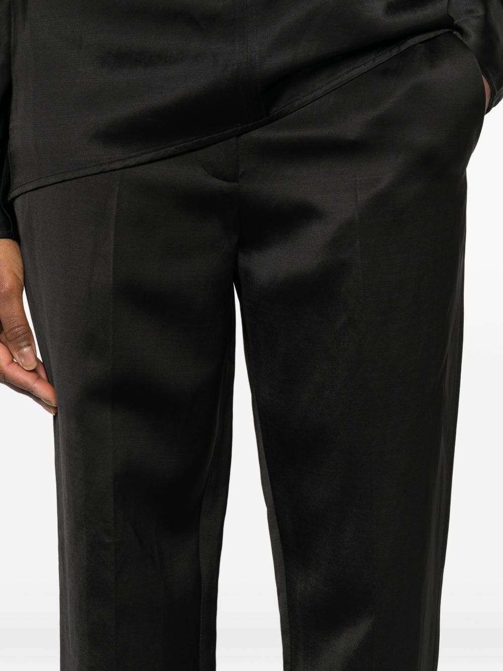 Toteme Main Trousers - Neri e Grigi | 494ae811f4f7c7bc753bf539824b43c8f265a313