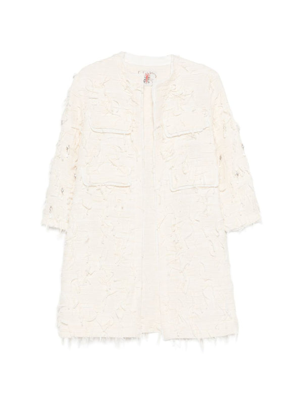 Cotton Blend Caban Coat
