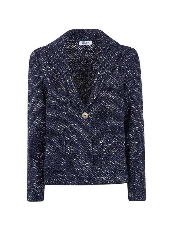 Cotton Blend Single-Breasted Jacket