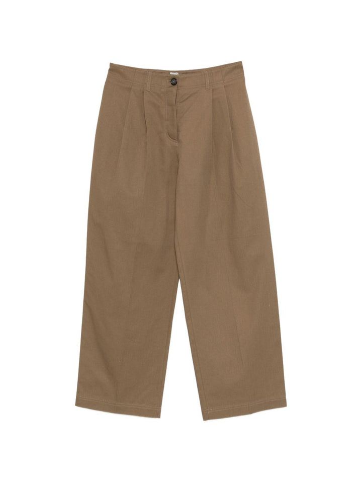 Toteme Main Trousers - MARRONE | 2ff900fa499bcc5ff0dae2d6694fb64365ccbad9