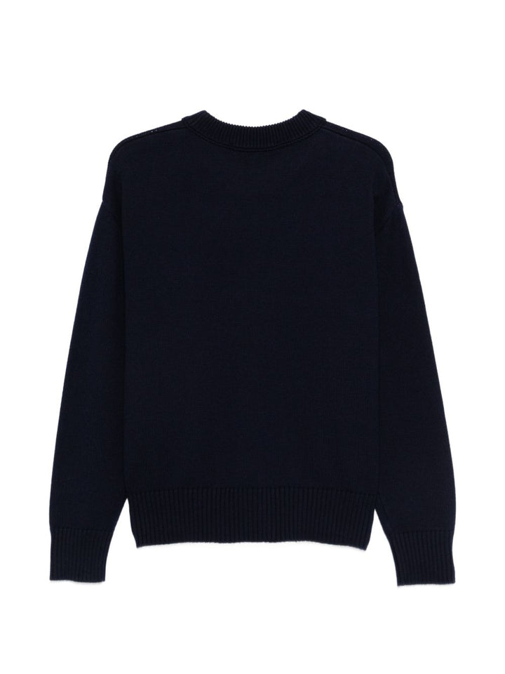 Ami Paris Sweaters - Blue and green | 502743f205238b8ad236cdc10d8e9bfdb3eb0863