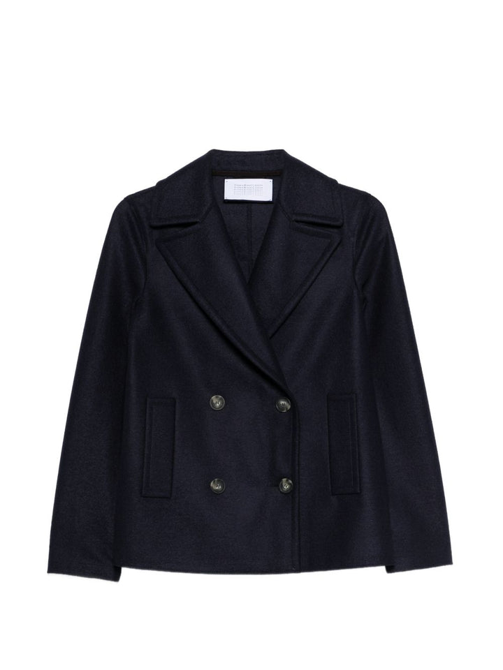 Harris Wharf London Coats - Blue and green | 553b7b015ad7a1a89a8fe40e9a726e09fb3177d3
