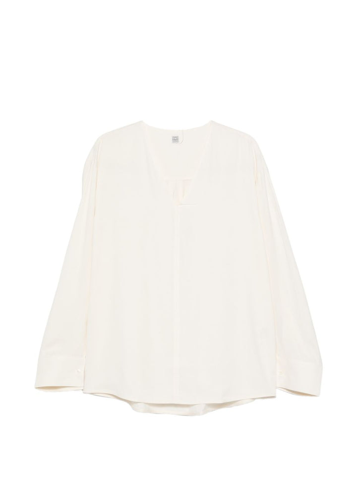 Toteme Main Sweaters - WHITE | cccb651528e1b202b144da7e131fd129610d2f8b