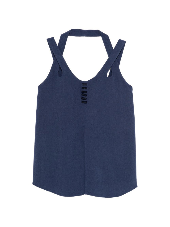 Emporio Armani Top - BLUE | abb87b3e71ddd949335ffc61b40049f756067b8e