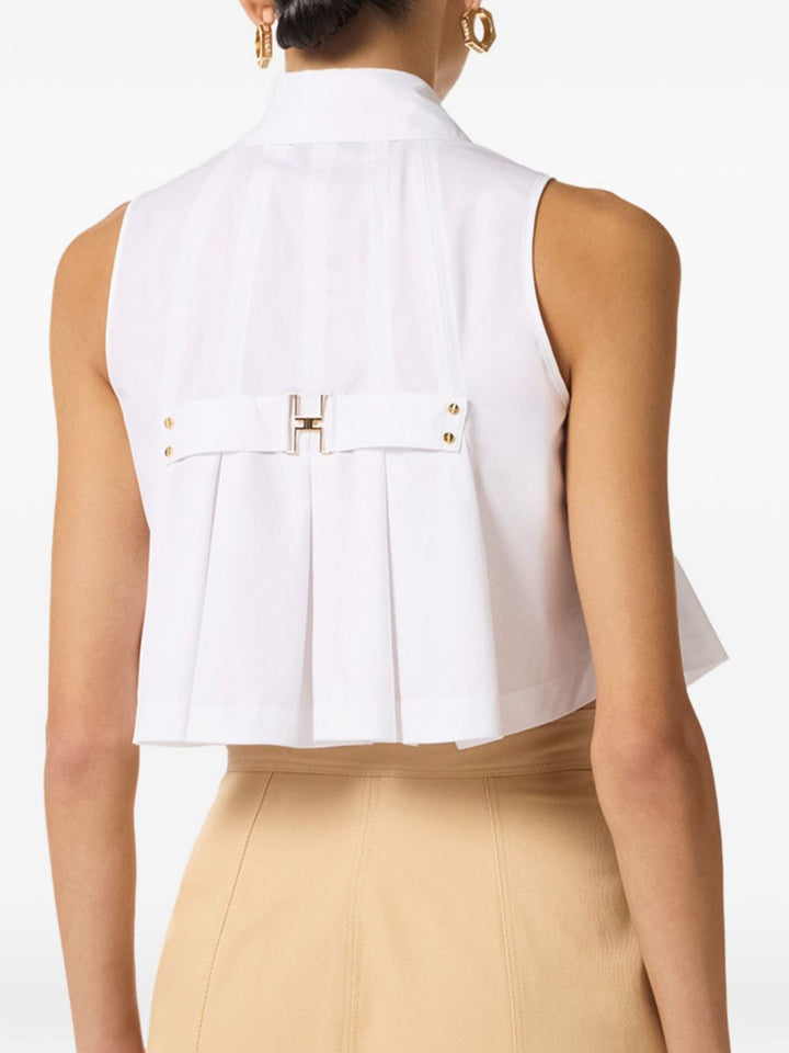 Elisabetta Franchi Shirts - WHITE | baefae34992151317acc9fcdbf20160b3a34644f