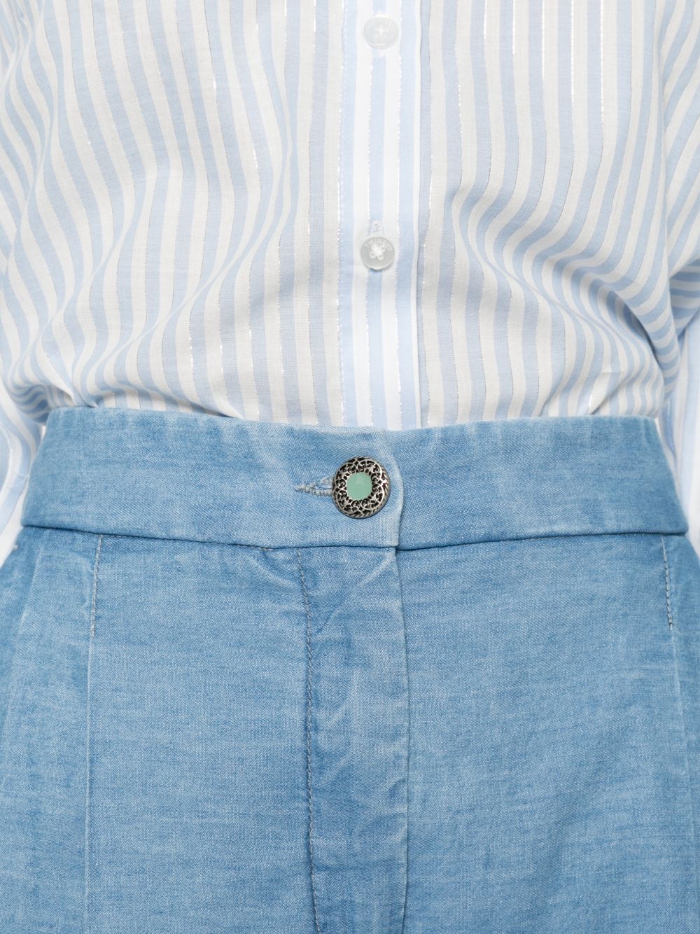 Via Masini 80 Trousers - BLUE | 3a6858e8941fc84f23865ea5db0a33b9d9564170