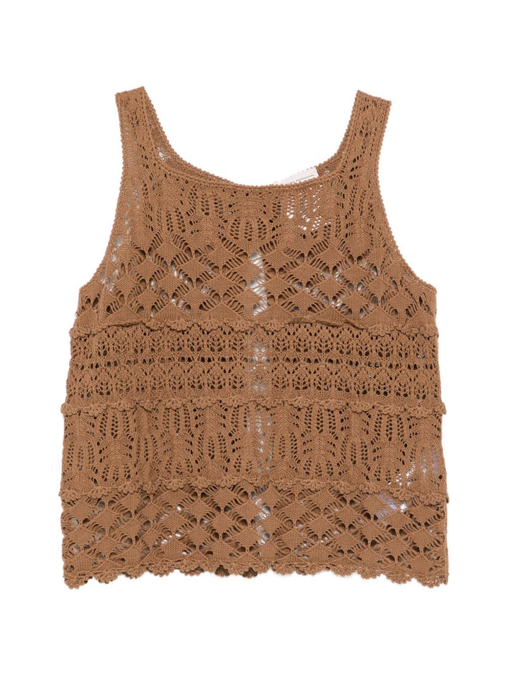 Semicouture Top - Light and natural | e49926c4acd94bd614edee2bd636368f2b34e05a