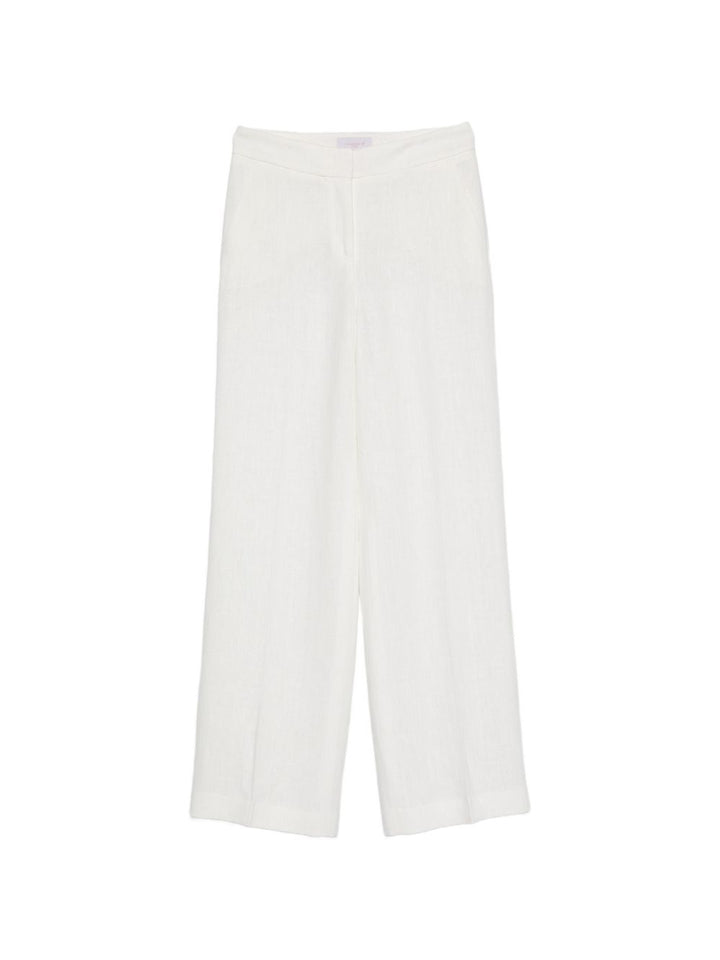 Via Masini 80 Trousers - WHITE | fcc4285cc5b5ae94842bfe9950cf102045abd856