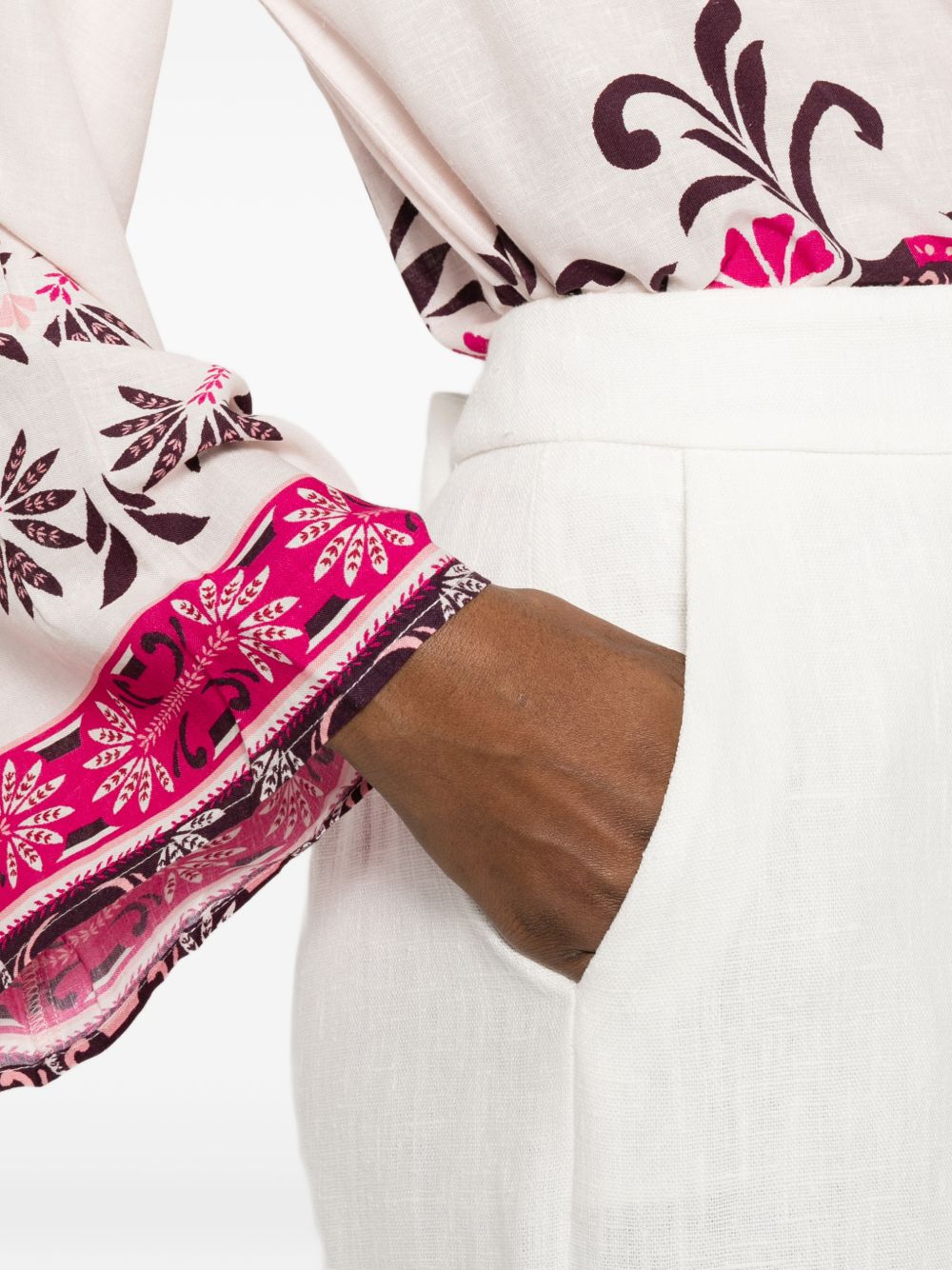 Via Masini 80 Trousers - WHITE | f41880c0fd1d02a8de863d413f01fc0ab051d621