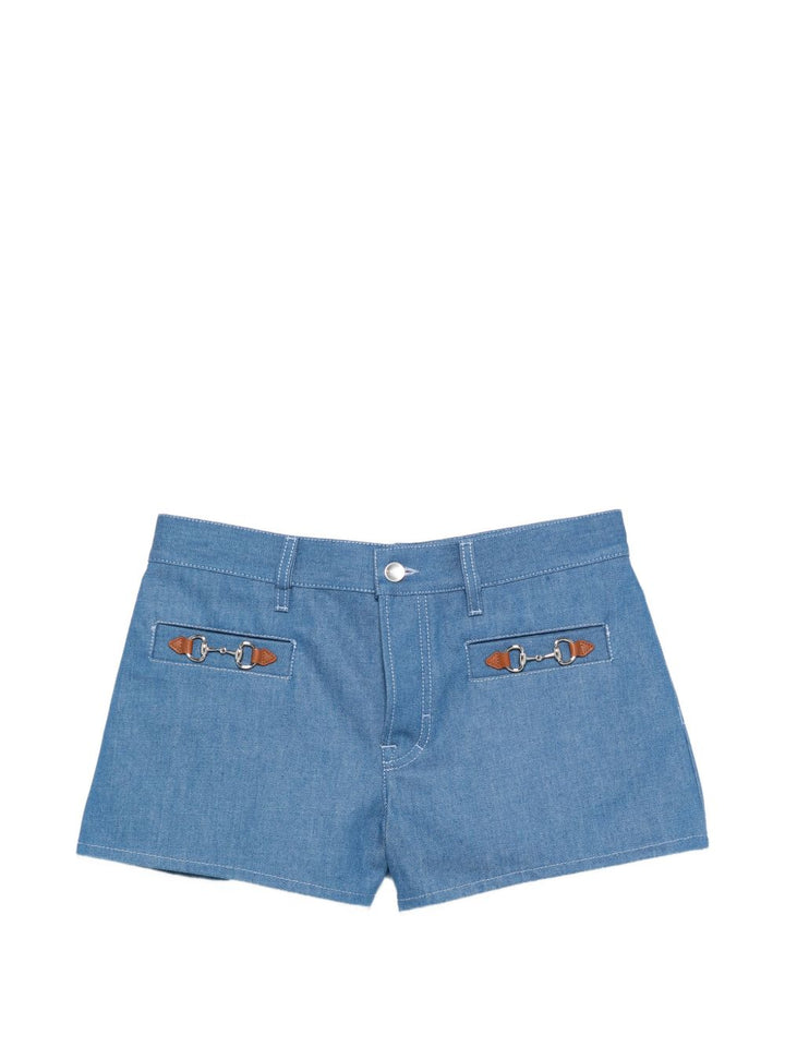 Gucci Shorts - Blu e verdi | f108305cc9438dfefed0880397a13ccd7f1ca0e7