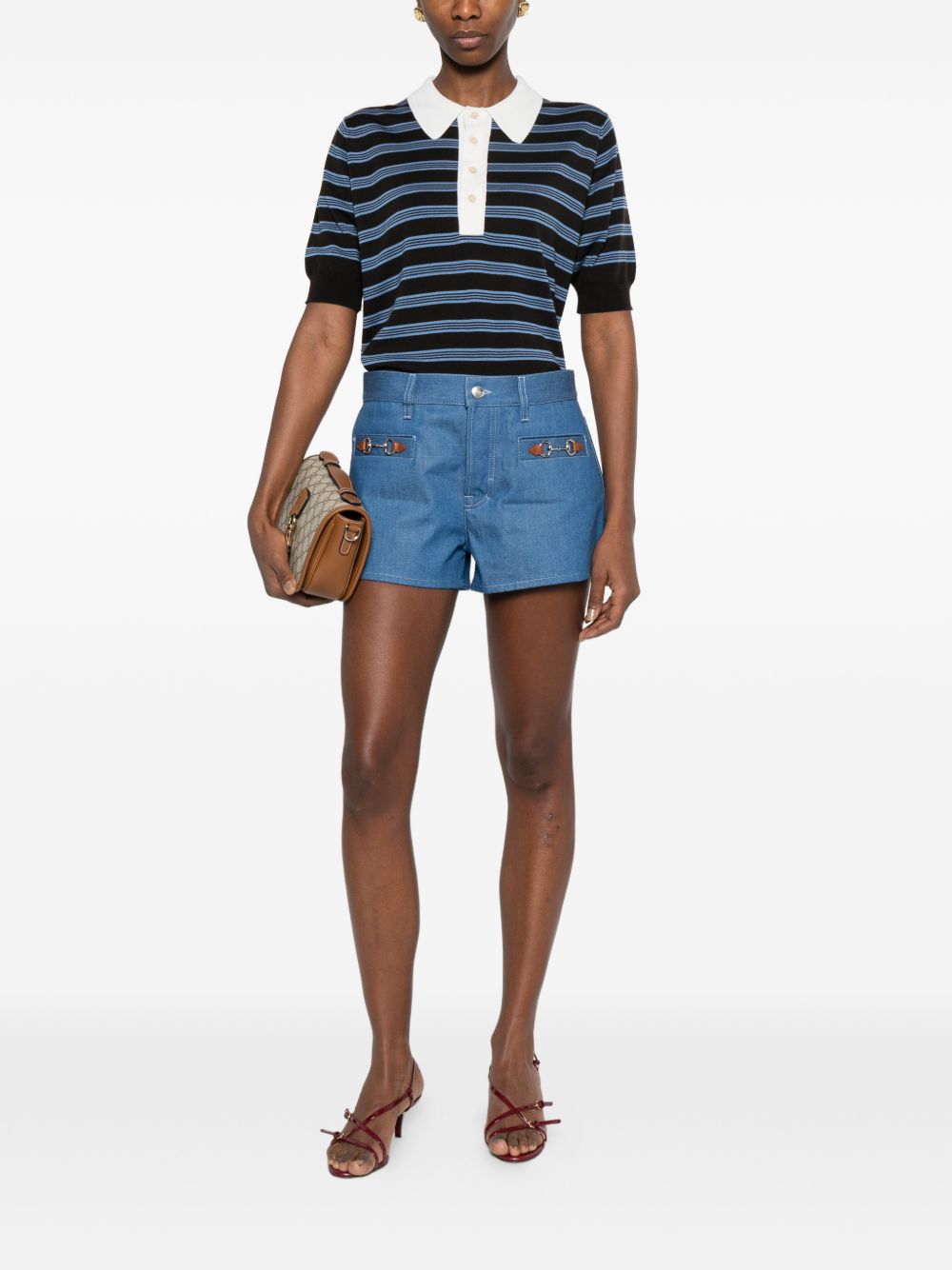 Gucci Shorts - Blu e verdi | d3da4e9700ac6a757b10c99f1ca2dc5f35529470