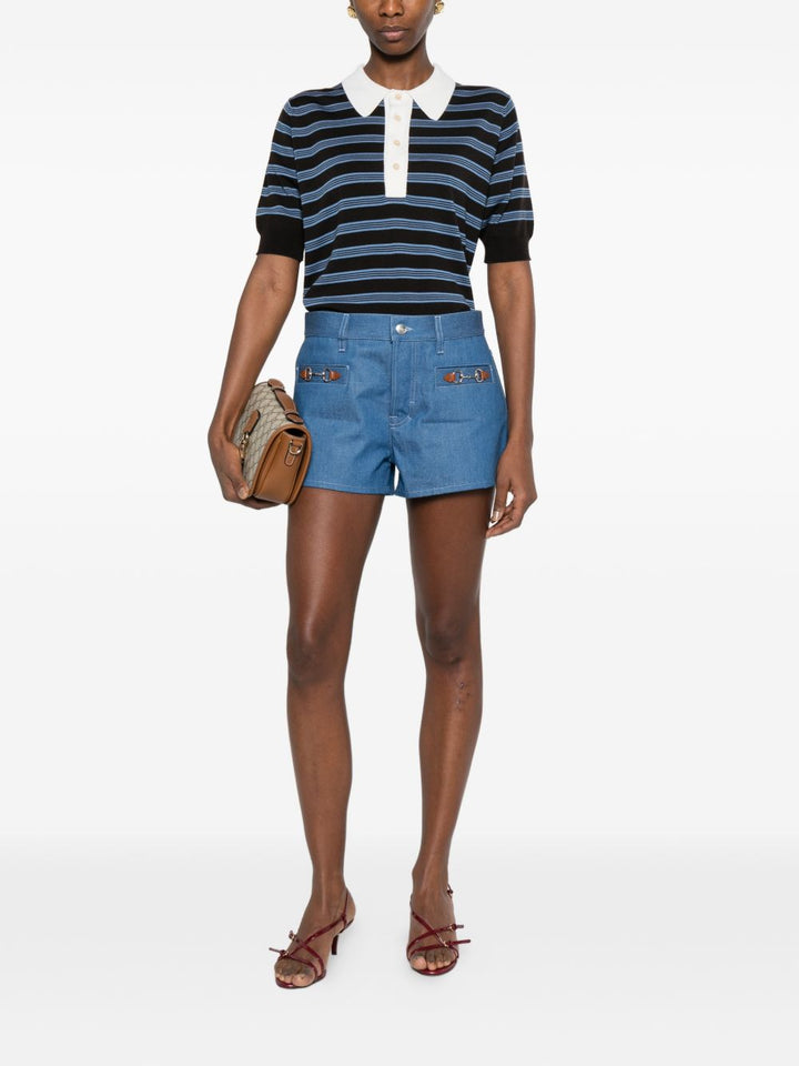 Gucci Shorts - Blu e verdi | d3da4e9700ac6a757b10c99f1ca2dc5f35529470