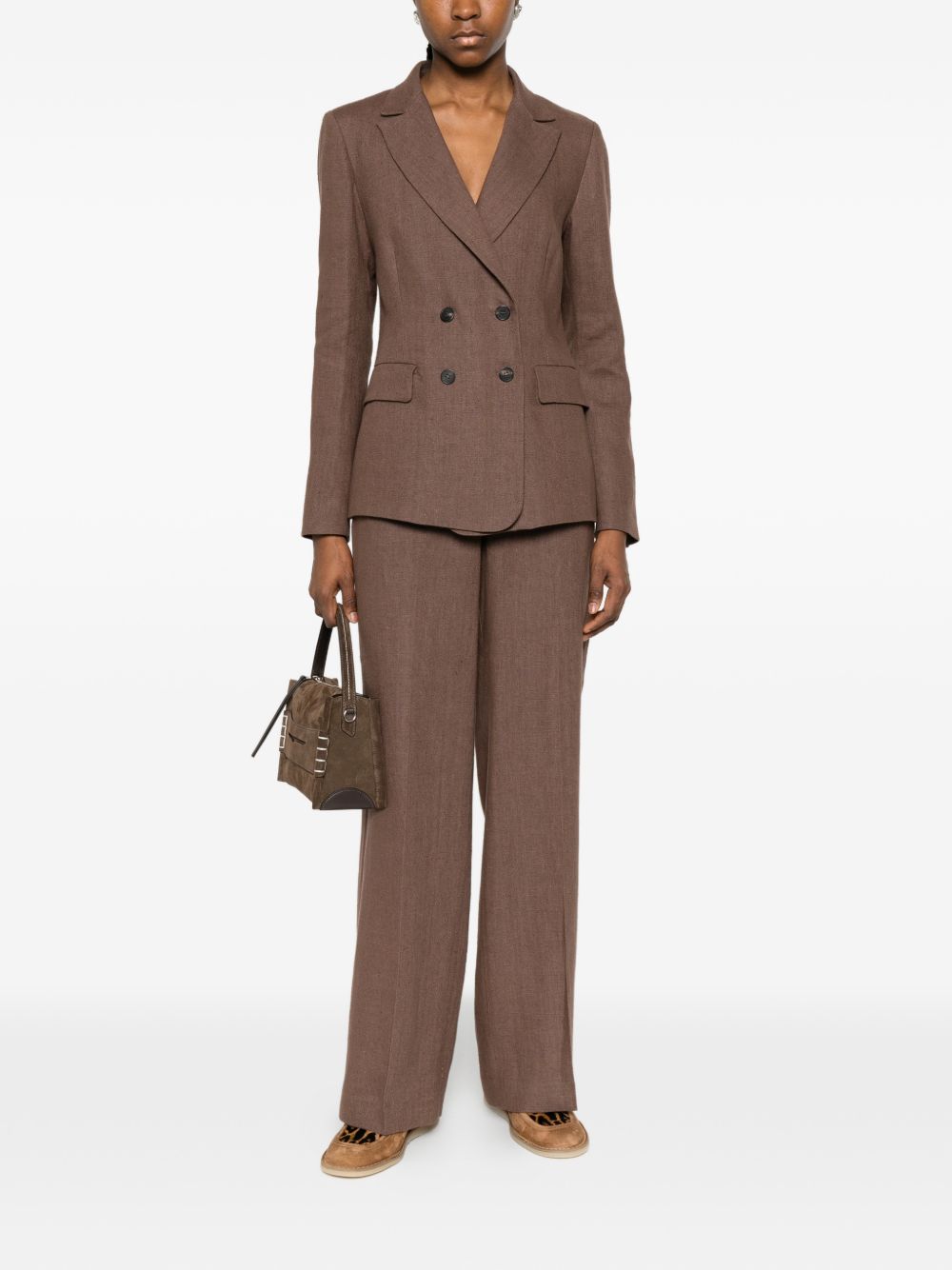 Via Masini 80 Trousers - BROWN | 535d59b83a8e9071bfc26f66279ec1e75fa1a6b8