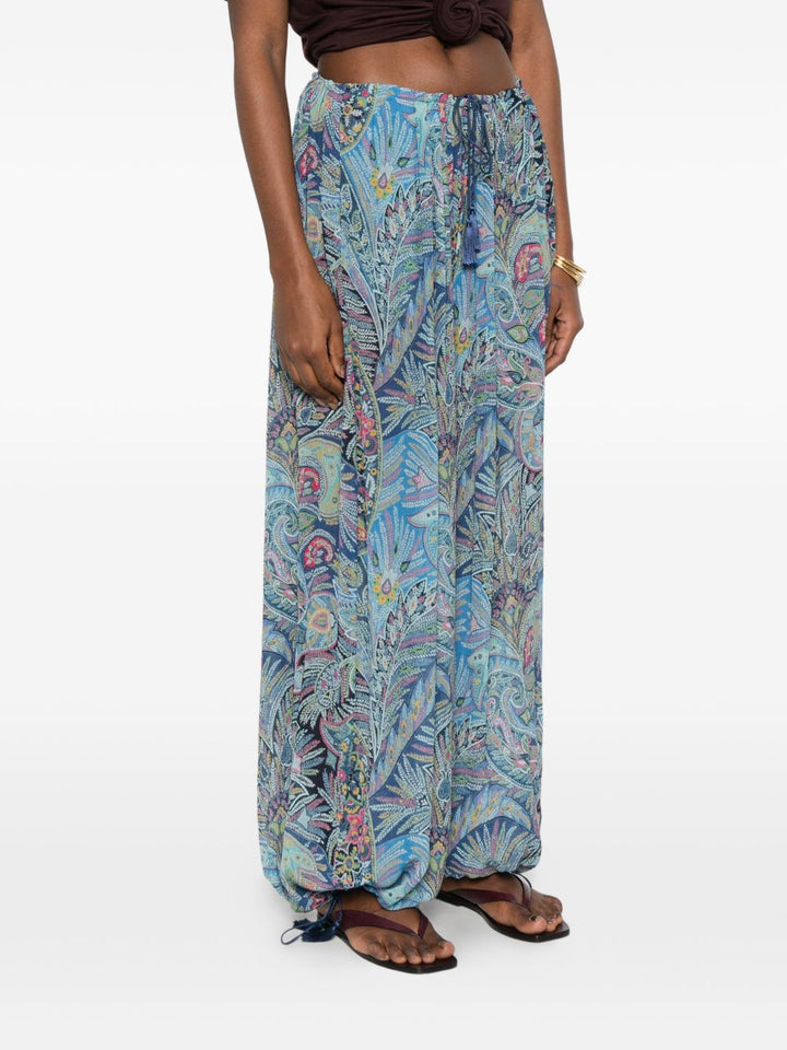 Etro Trousers - Blue and green | ee5019c5174167db20bd5161ea3883b99e6ca7b2