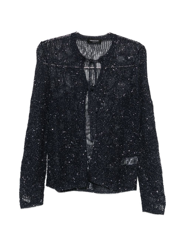 Fabiana Filippi Sweaters - BLUE | beadf25b97f72668d0b84d56444fe19f32668708