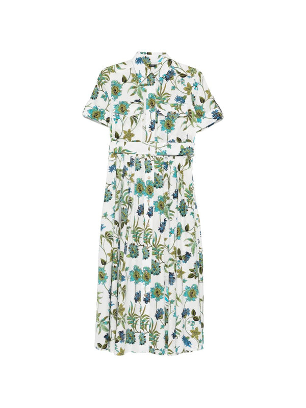 Printed Cotton Chemisier Dress