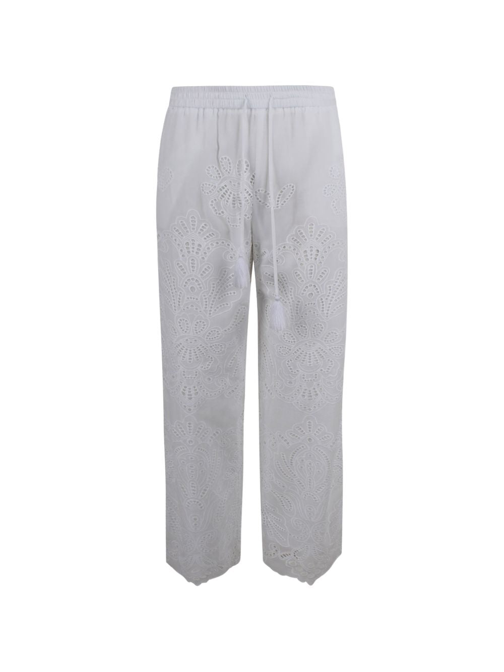Ermanno Firenze Trousers - WHITE | f46ccab5ea0dae74b3f5d81e69be95dd5a73e650