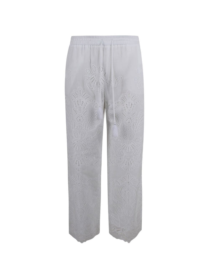 Ermanno Firenze Trousers - WHITE | f46ccab5ea0dae74b3f5d81e69be95dd5a73e650