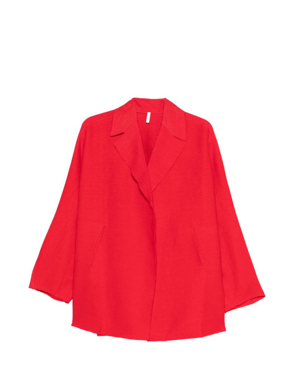 Cotton And Linen Long Blazer