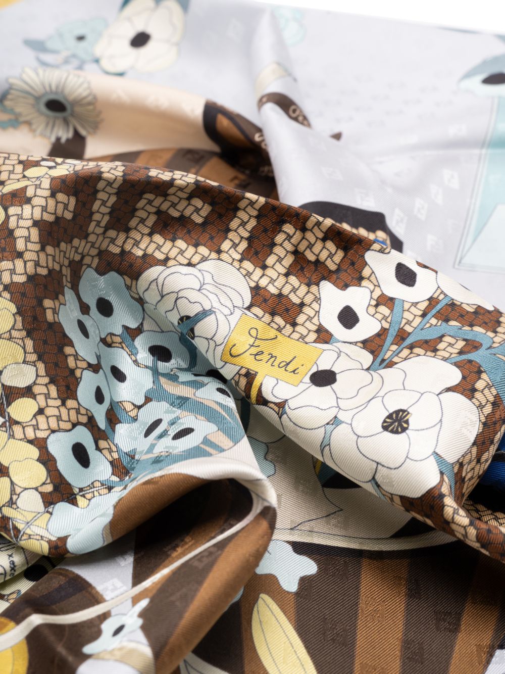 Fendi Scarfs - Blue and green | ab1928f390530249aa825367249620920a02c286