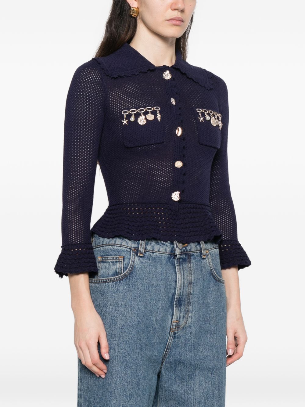 Self-Portrait Sweaters - Blu e verdi | 23ad640fbbff68668a4c3e59ba589b25545f5948