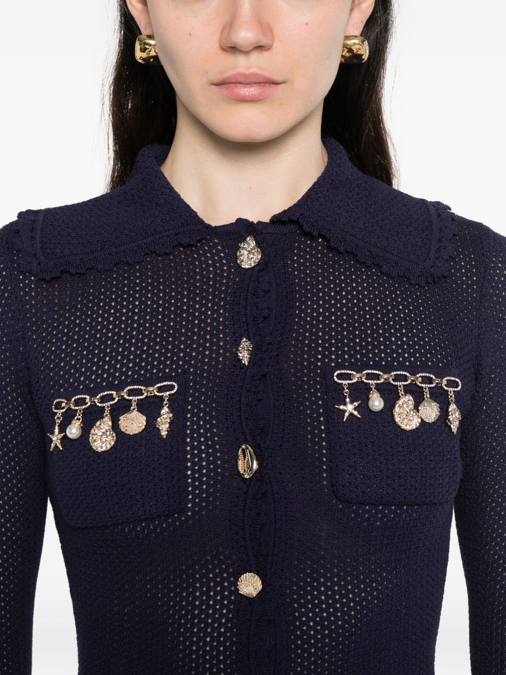 Self-Portrait Sweaters - Blu e verdi | 8174d330f8059df72edc7179cefbbaf70e69cdb0