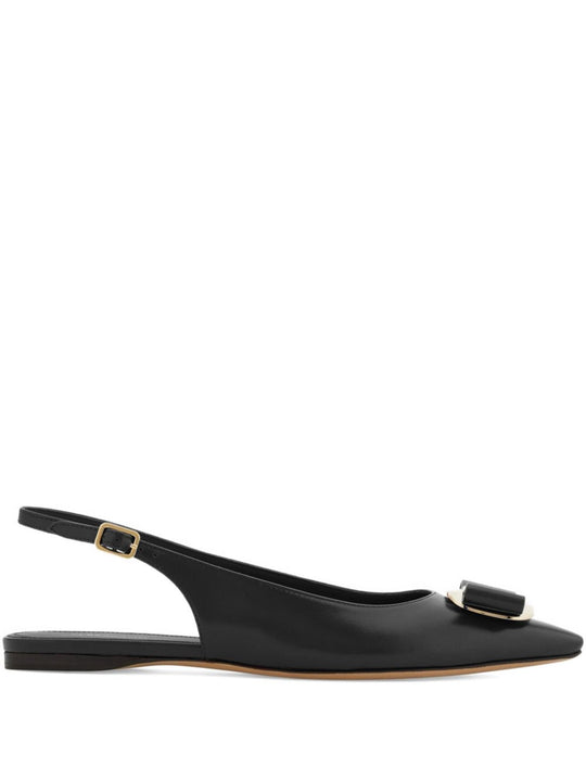 Leather Slingback Pumps