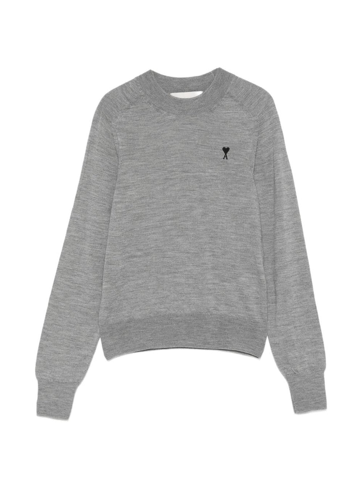 Ami Paris Sweaters - GREY | fc1cb7ada6f4602fa907353d139934fd3006d6a2