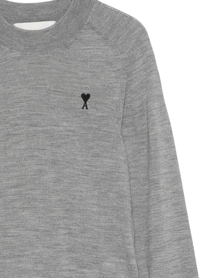 Ami Paris Sweaters - GREY | 8333e6ba7aaeeab404265fde7ae403d77e5b82e7