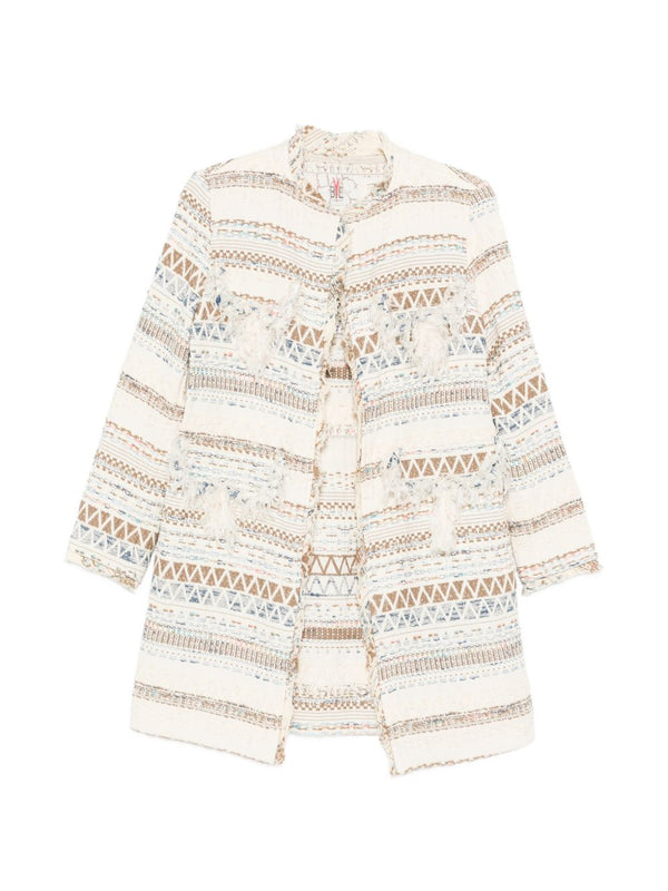 Cotton Blend Caban Coat