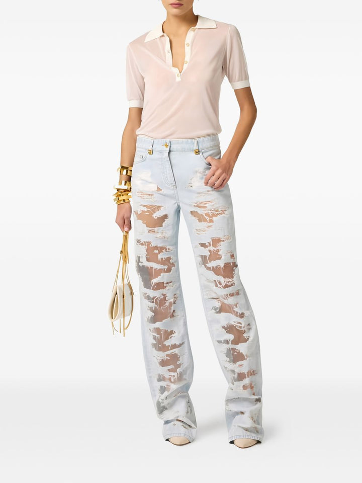 Elisabetta Franchi Jeans - Blue and green | 6f8164b99c7a9588368777e9641e41e7cdf4ab63
