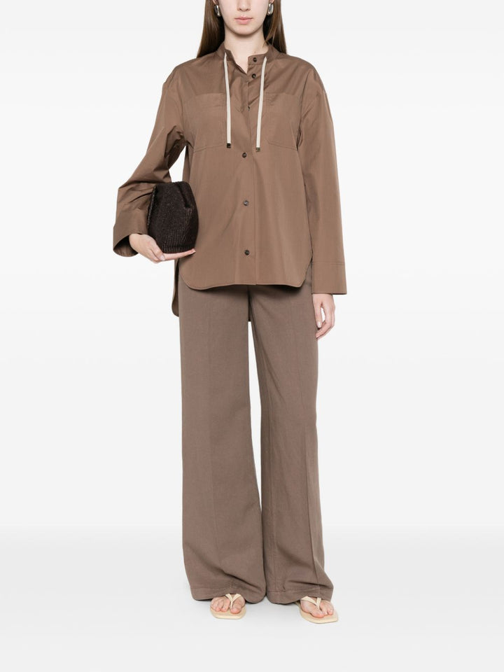 Via Masini 80 Trousers - BROWN | e7955078bd3834289fa180a420865e338fb1e76b