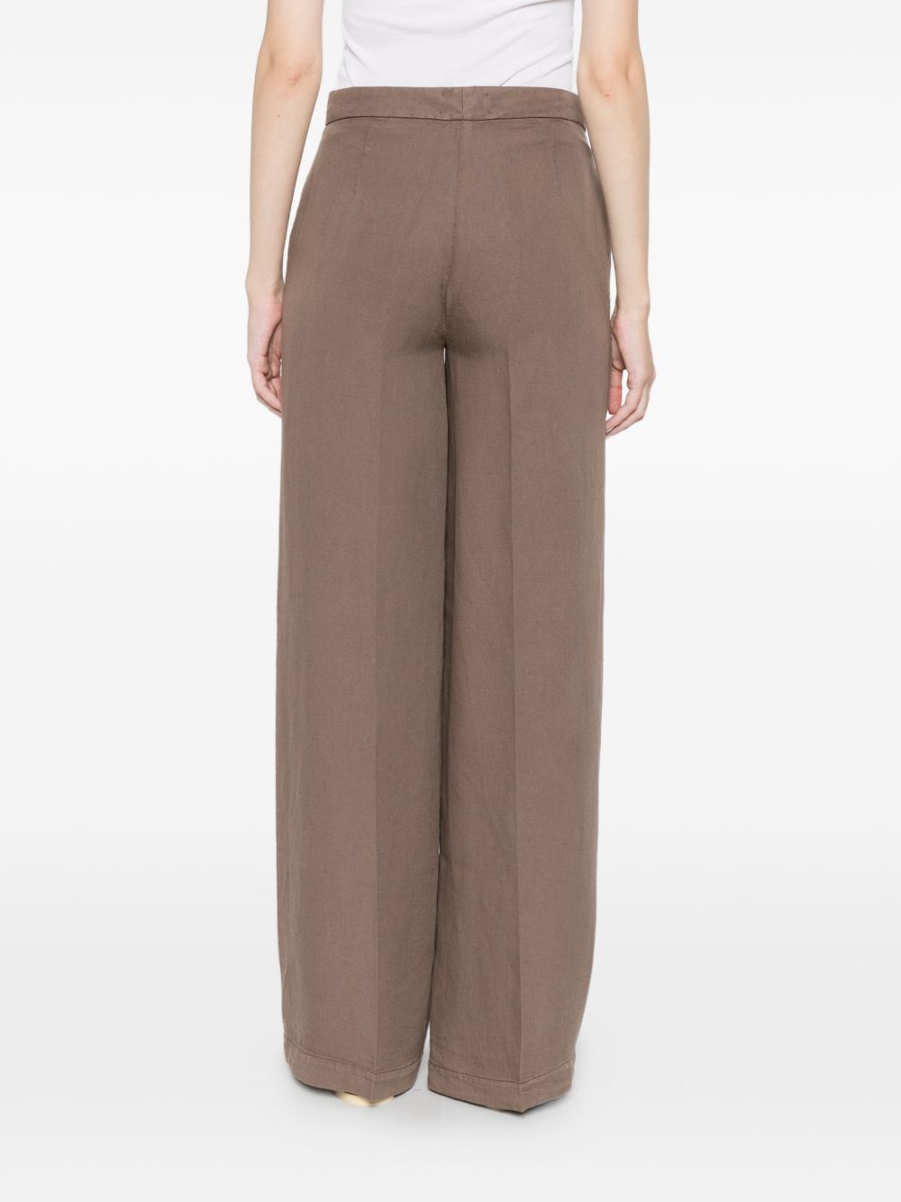 Via Masini 80 Trousers - BROWN | f32d28debaf5d785653dfd92d7abc5ad3f5b473d