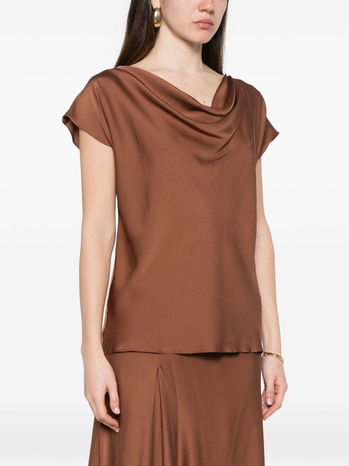 Silk95five Top - BROWN | 88c0baead4652403ff05091aa85fb4eac53e3ed8