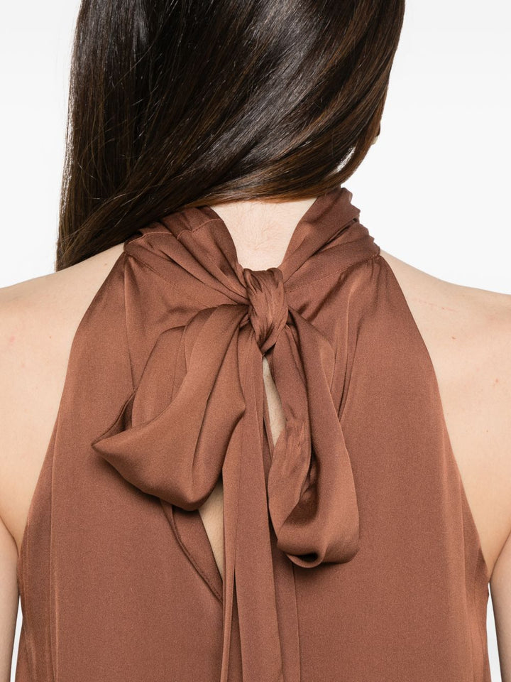Silk95five Top - BROWN | 677d6cdc7e5639397a3f8ebedaaf00801bd1e7de