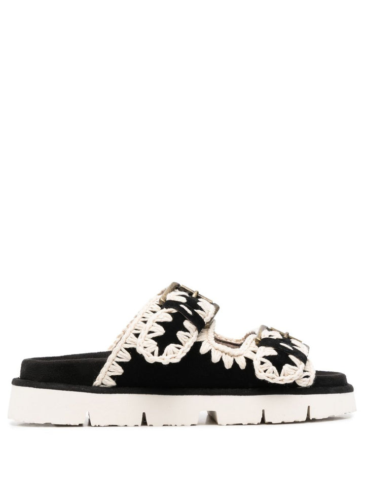 Mou Sandals - Blacks and greys | 3bd0ee52e658f8ccb292524b330a074c969a2552