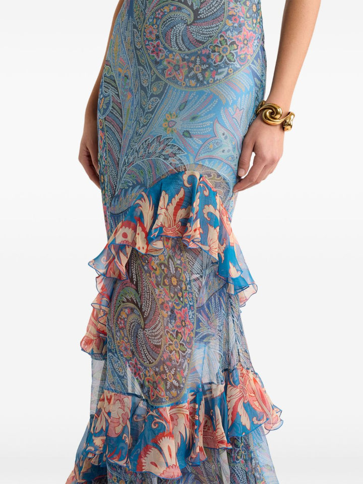 Etro Dresses - Blue and green | 587a6e5d9c70e9405feccf0c2665506795645289