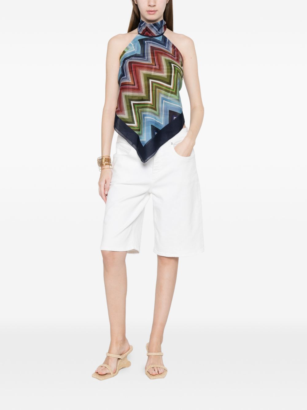 Missoni Top - Blue and green | 098d332e70af2989e20267aff107b313aeebd9fe