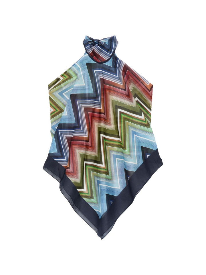 Missoni Top - Blue and green | f439e8e9e9ac5a92a3cf3ff790891d98e4efd68c
