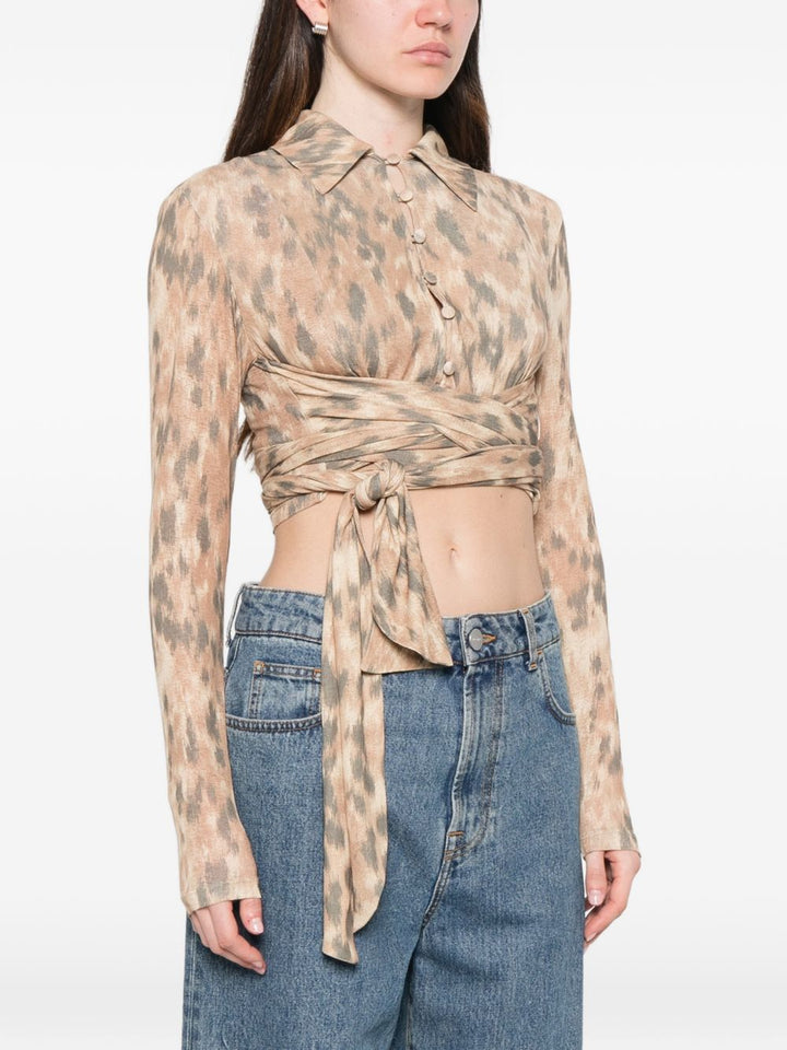 Ganni Shirts - Light and natural | 115606f421ab447ded0aeefe98a0bb7a85b3a183