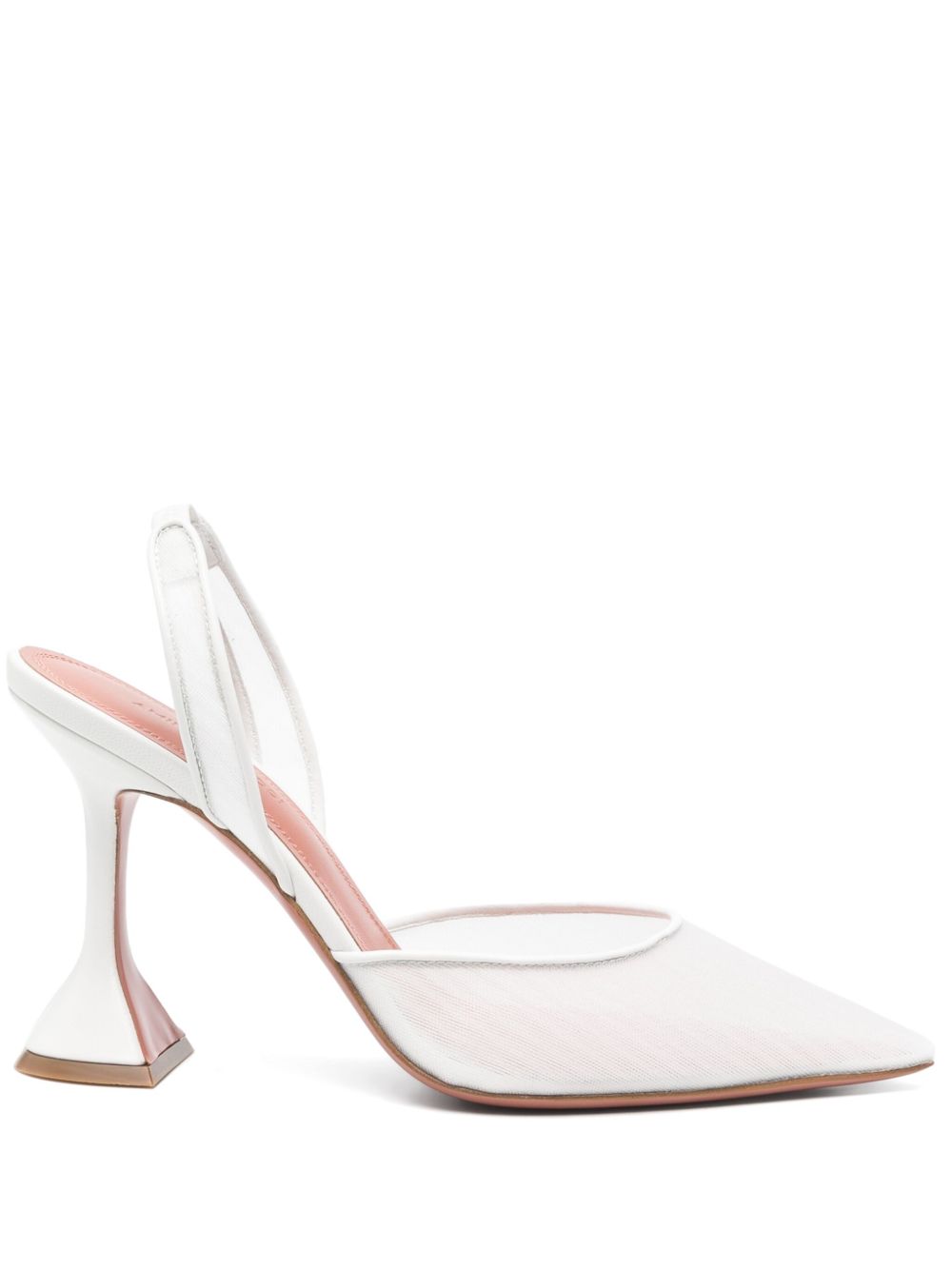 Amina Muaddi With Heel - WHITE | fdf799ab00c94a2746a981349bc50f1bbab7ed3e