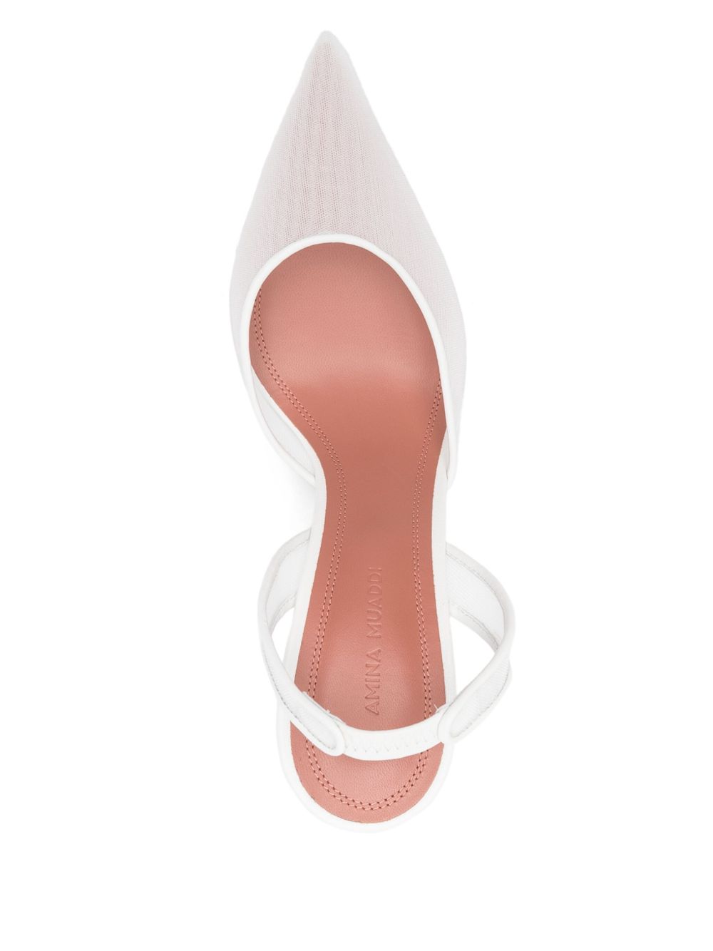 Amina Muaddi With Heel - WHITE | e998002987d77a2992620a7971a62c880918f3f4