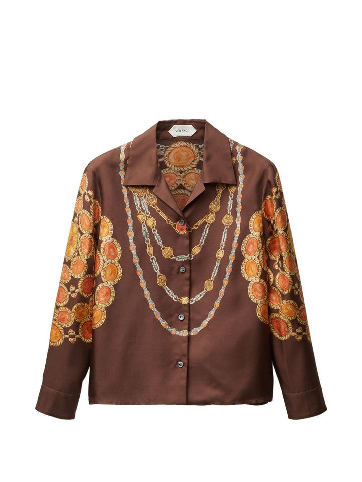 Versace Shirts - BROWN | 15e347e6eab0612f40515edc9413057a91ea7fb0