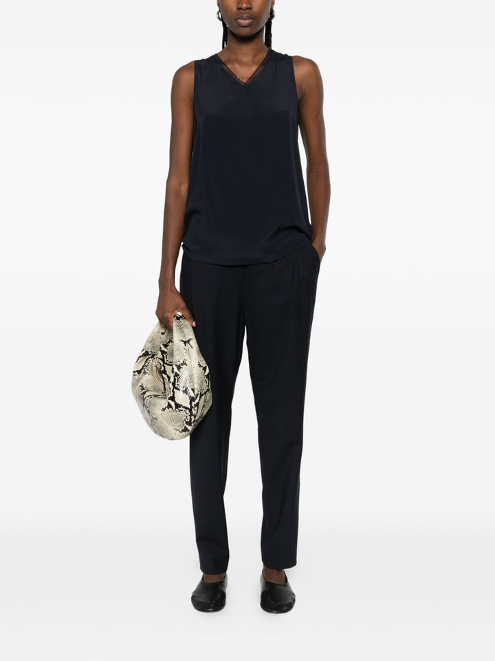 Fabiana Filippi Trousers - Blu e verdi | cf5d5abbecfc008aee5b7446ab177c46b0dd4989