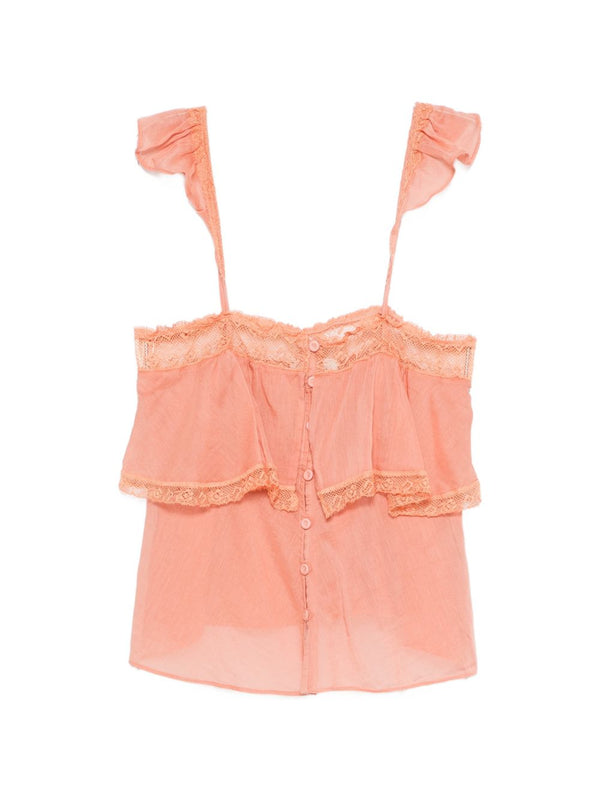 Cotton And Silk Voile Top