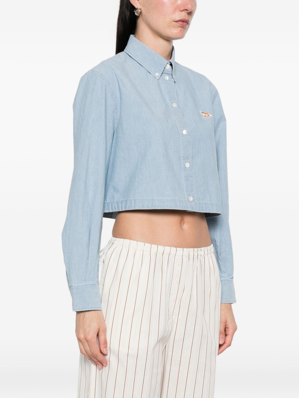 Maison Kitsune' Shirts - Blu e verdi | 553b8a85a0a34fff3f8ae588787f029b89c362cb
