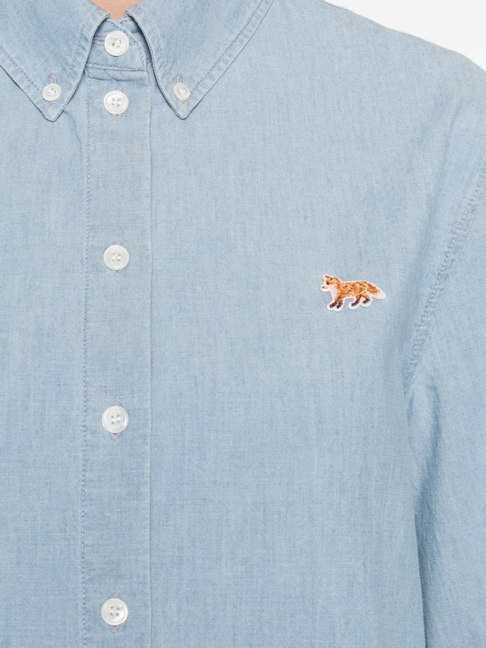 Maison Kitsune' Shirts - Blu e verdi | e5ebbe7c4b8f6d1181fadc7ad306b7af45fc3e66